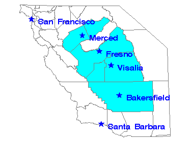 Central California Map