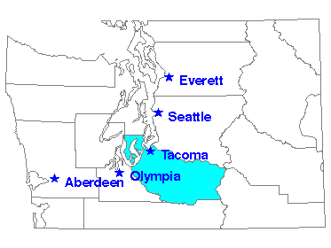Washington State map