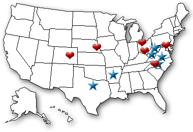 Map of the U.S.