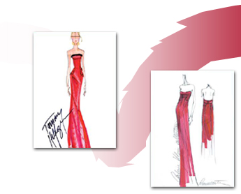 The Red Dress Note Cards