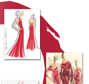 The Red Dress Note Cards