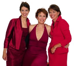 Women wear red to show their support for women's heart disease awareness