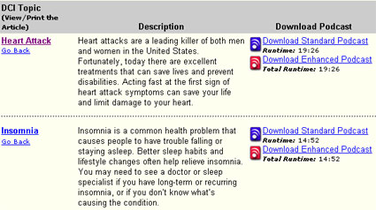 DCI topics available for download