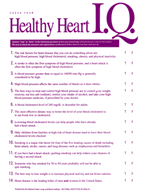 Image map of healthy heart quiz