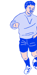man playing soccer