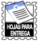ícono de hoja desprendible
