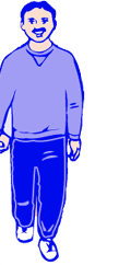 man walking