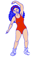 woman working out