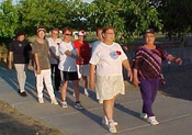 group of people walking